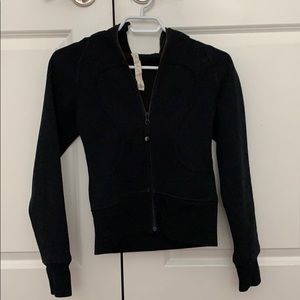 Lulu Lemon Black Zip-down Hoodie, Size 2